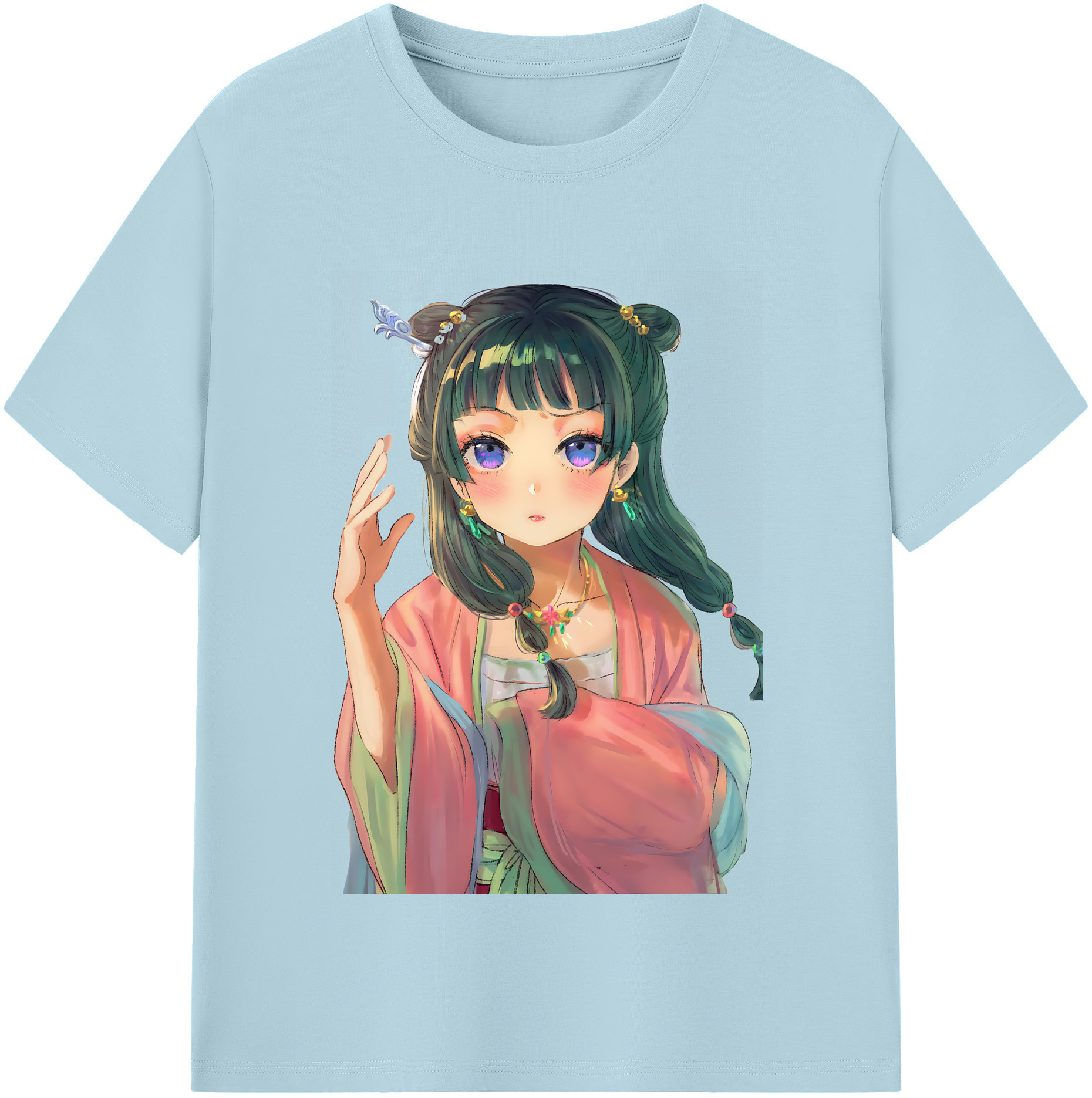 （画像用） 薬屋のひとりごと The Apothecary Diaries 綿100％半袖Tシャツ（フロントプリント）